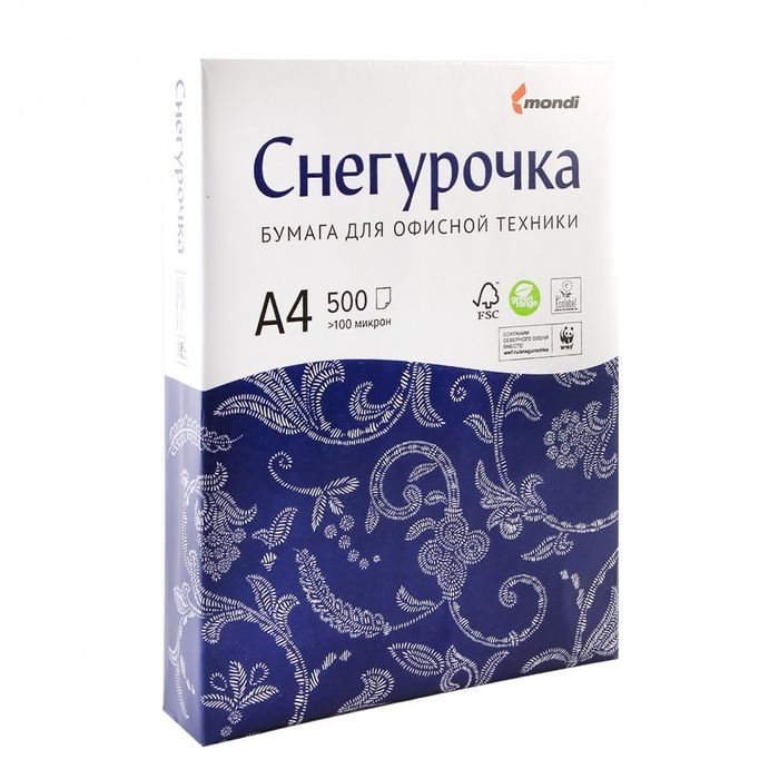 Бумага ксероксная А4 Снегурочка 500 листов